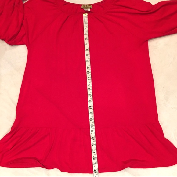 Bright Red Women’s Holiday Tunic - Picture 6 of 16